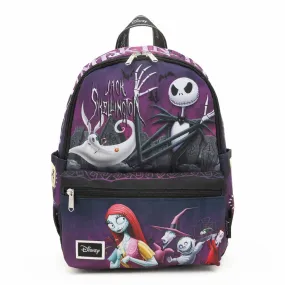 WondaPop Disney Nightmare Before Christmas Halloween Town Gang 13 Nylon Mini Backpack